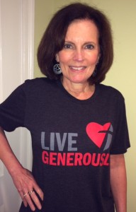 This t-shirt was given to me by my nephew Matthew Sander who works for Thrivent Financial, a company that encourages generous living and themselves give generously.